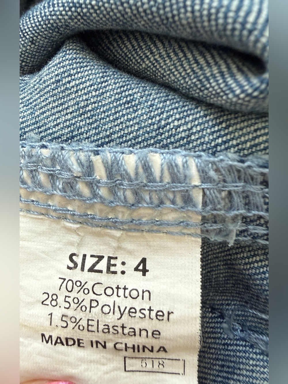Denim High-Waist Cropped Wide Leg Women's Jeans Sz 4 - Picture 5 of 8